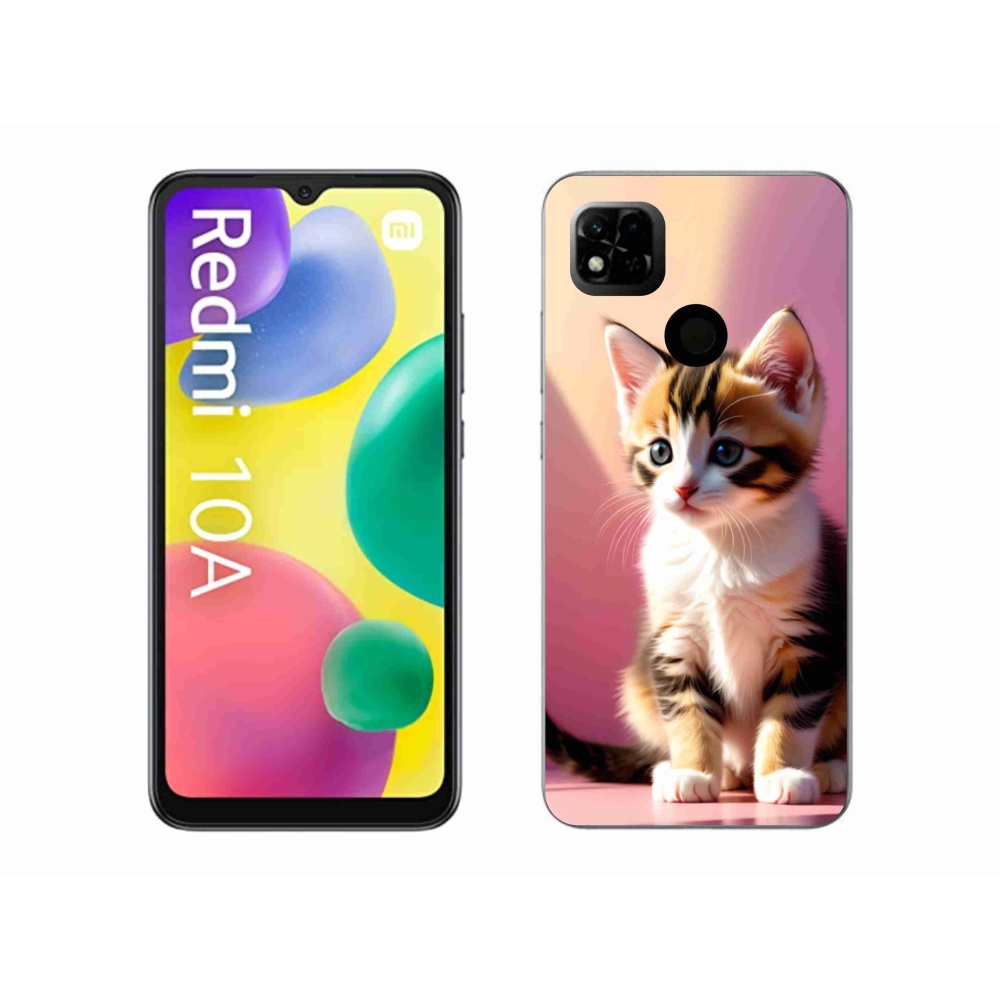 Gél borítás mmCase a Xiaomi Redmi 10A számára - kíváncsi cica 2