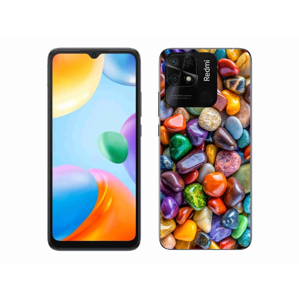 Gél borítás mmCase a Xiaomi Redmi 10C-hez - színes strasszkövek