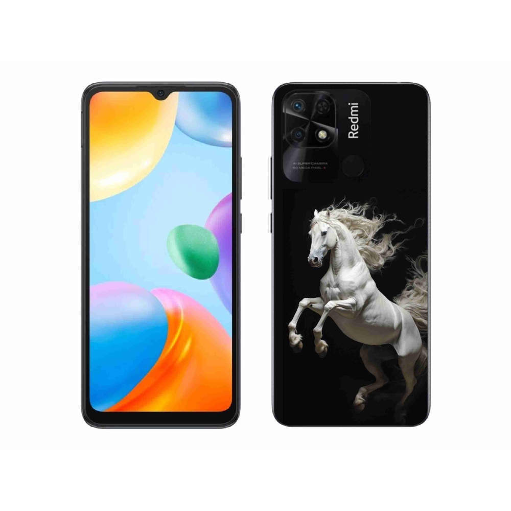 Gél borítás mmCase a Xiaomi Redmi 10C-hez - fehér ló 4