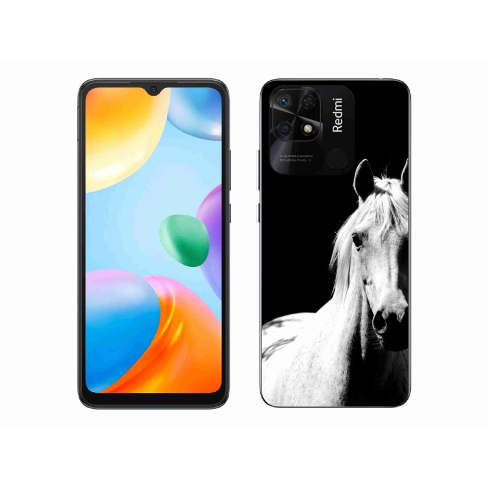 Gél borítás mmCase a Xiaomi Redmi 10C-hez - fehér ló 5