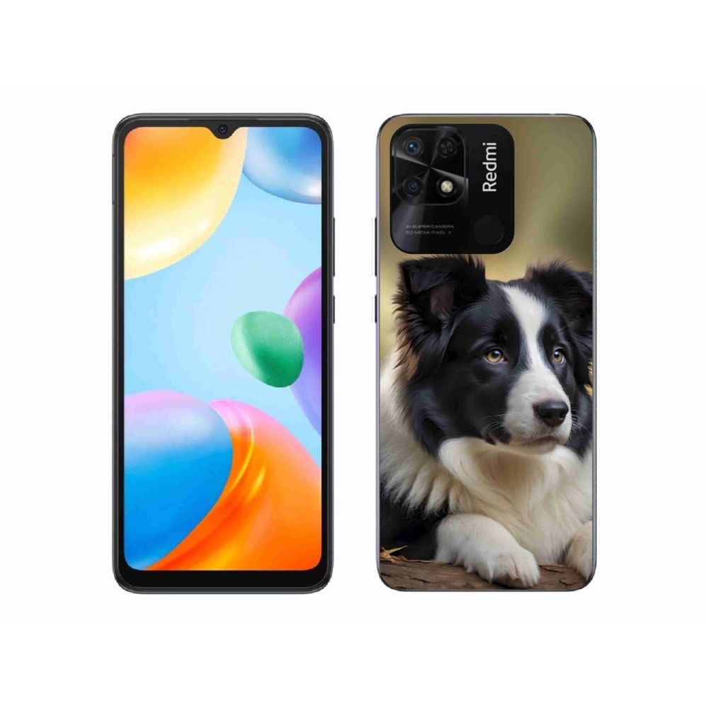 Gél borító mmCase a Xiaomi Redmi 10C-hez - border collie 2