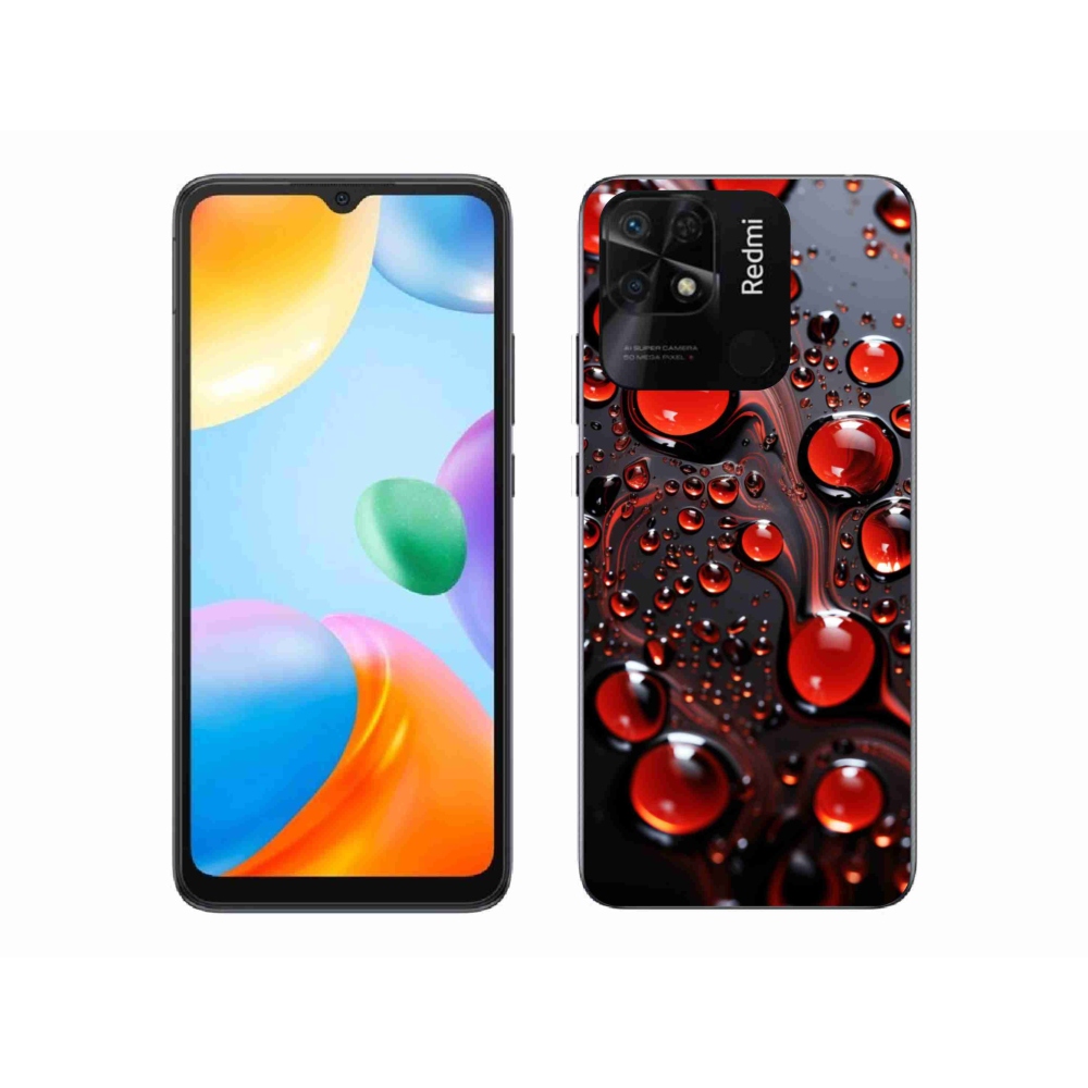 Gél borítás mmCase a Xiaomi Redmi 10C-hez - piros csepp 2