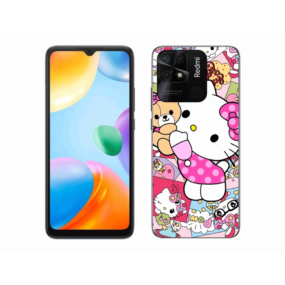 Gél borítás mmCase a Xiaomi Redmi 10C-hez - aranyos cica