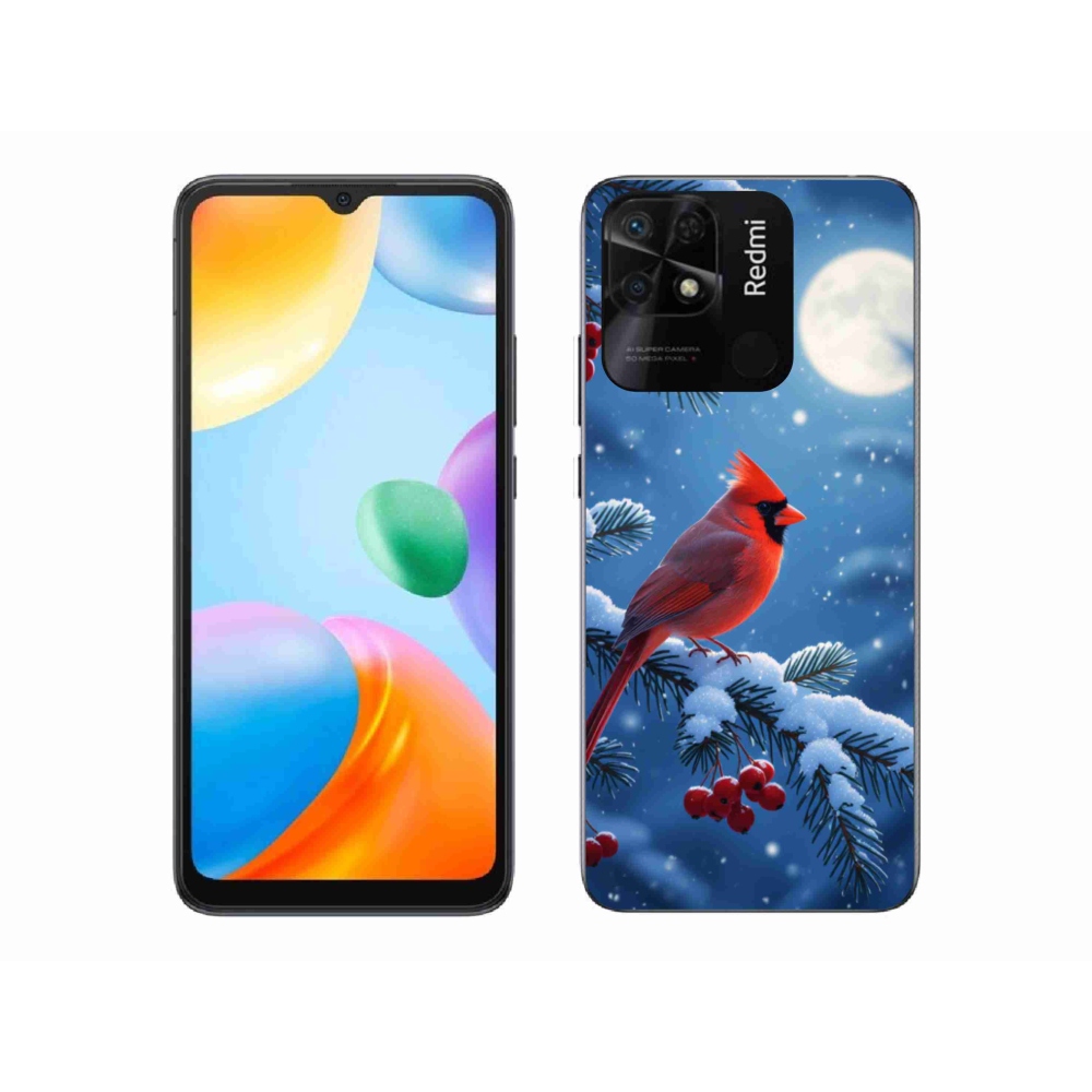 Gél borítás mmCase a Xiaomi Redmi 10C-hez - kardinálpiros színű