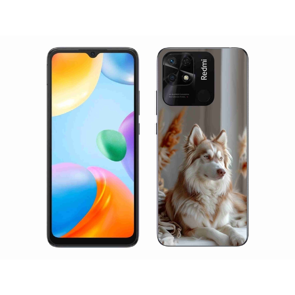 Gél borítás mmCase a Xiaomi Redmi 10C-hez - csendes szibériai husky