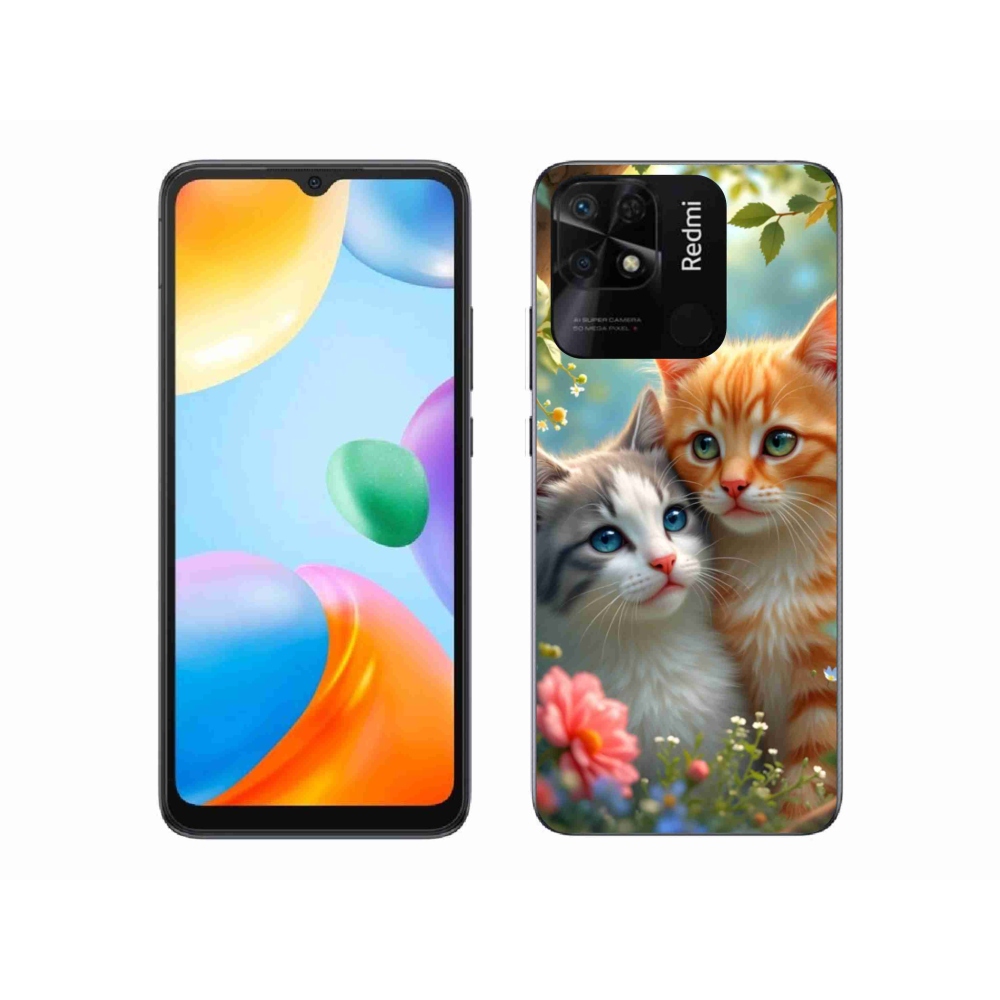 Gél borítás mmCase a Xiaomi Redmi 10C-hez - macskaszerelem 2