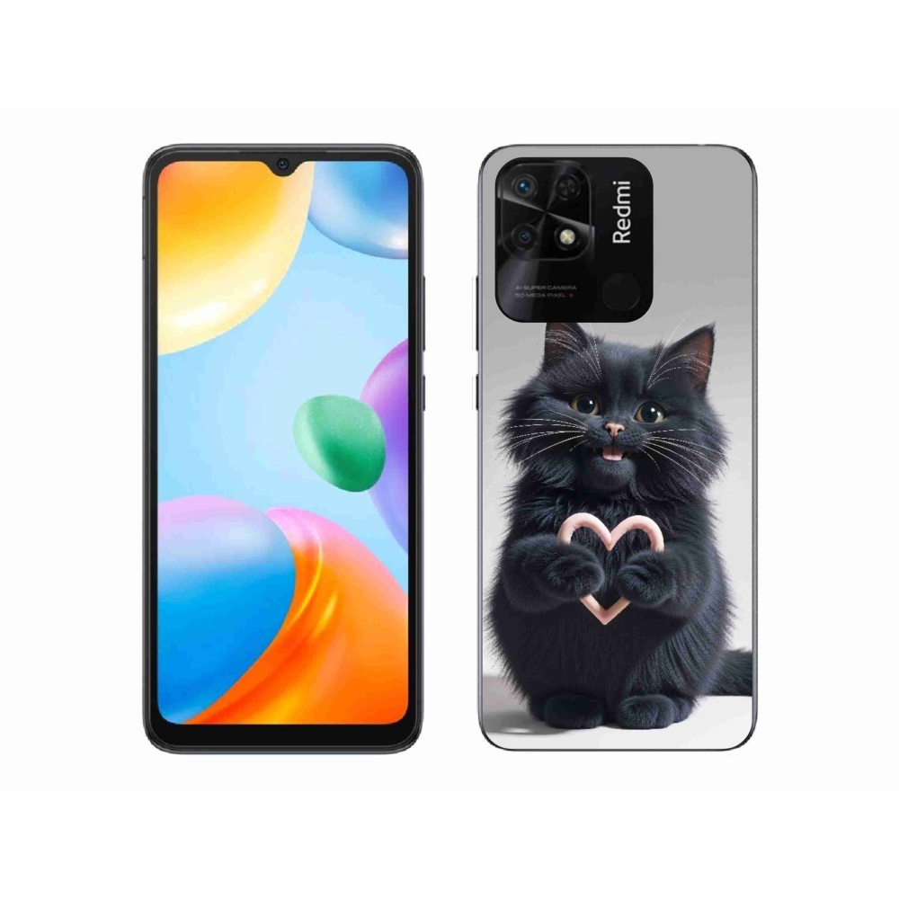 Gél borító mmCase a Xiaomi Redmi 10C-hez - macska szeretet 3