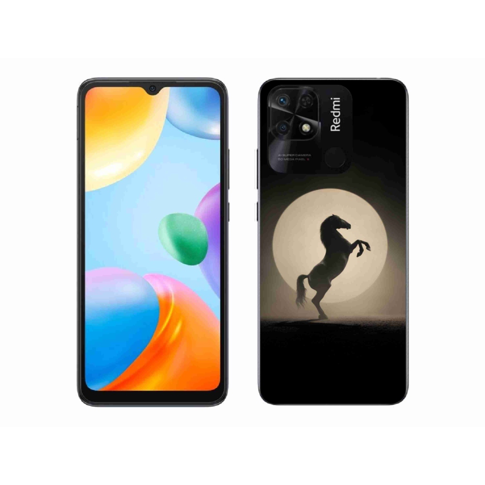 Gél borítás mmCase a Xiaomi Redmi 10C-hez - ló sziluettben