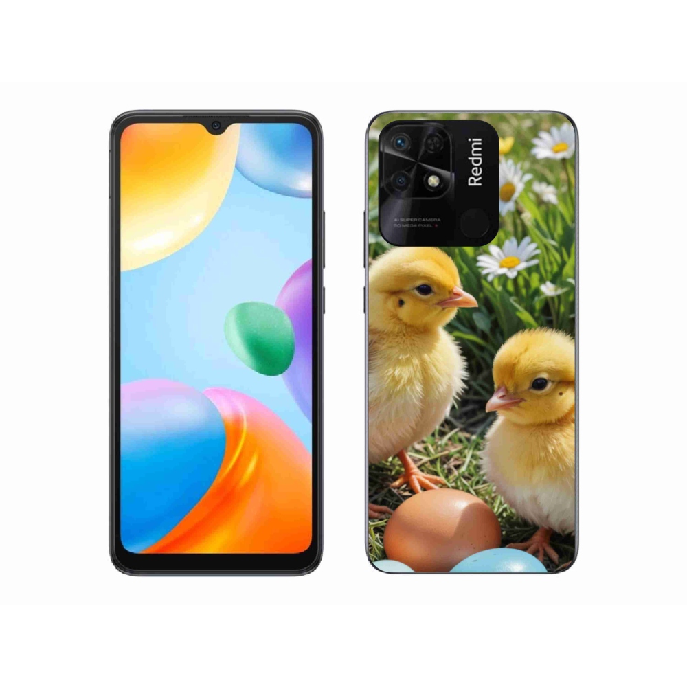 Gél borítás mmCase a Xiaomi Redmi 10C-hez - csirkék