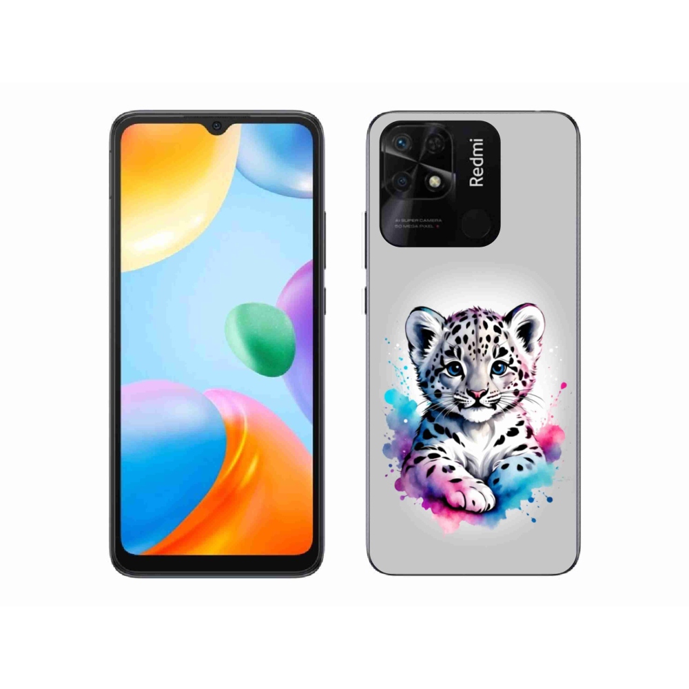 Gél borítás mmCase a Xiaomi Redmi 10C-hez - leopárd kölyök