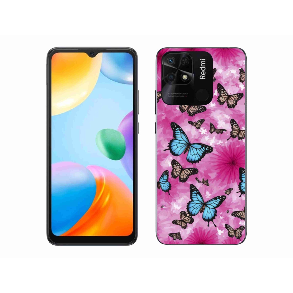 Gél borítás mmCase a Xiaomi Redmi 10C-hez - pillangókert