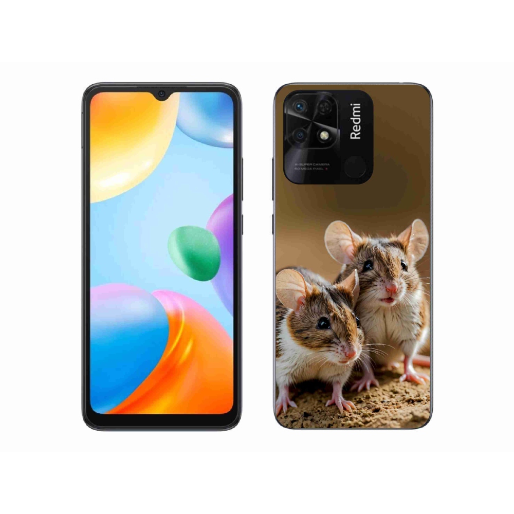 Gél borítás mmCase a Xiaomi Redmi 10C-hez - egér duó