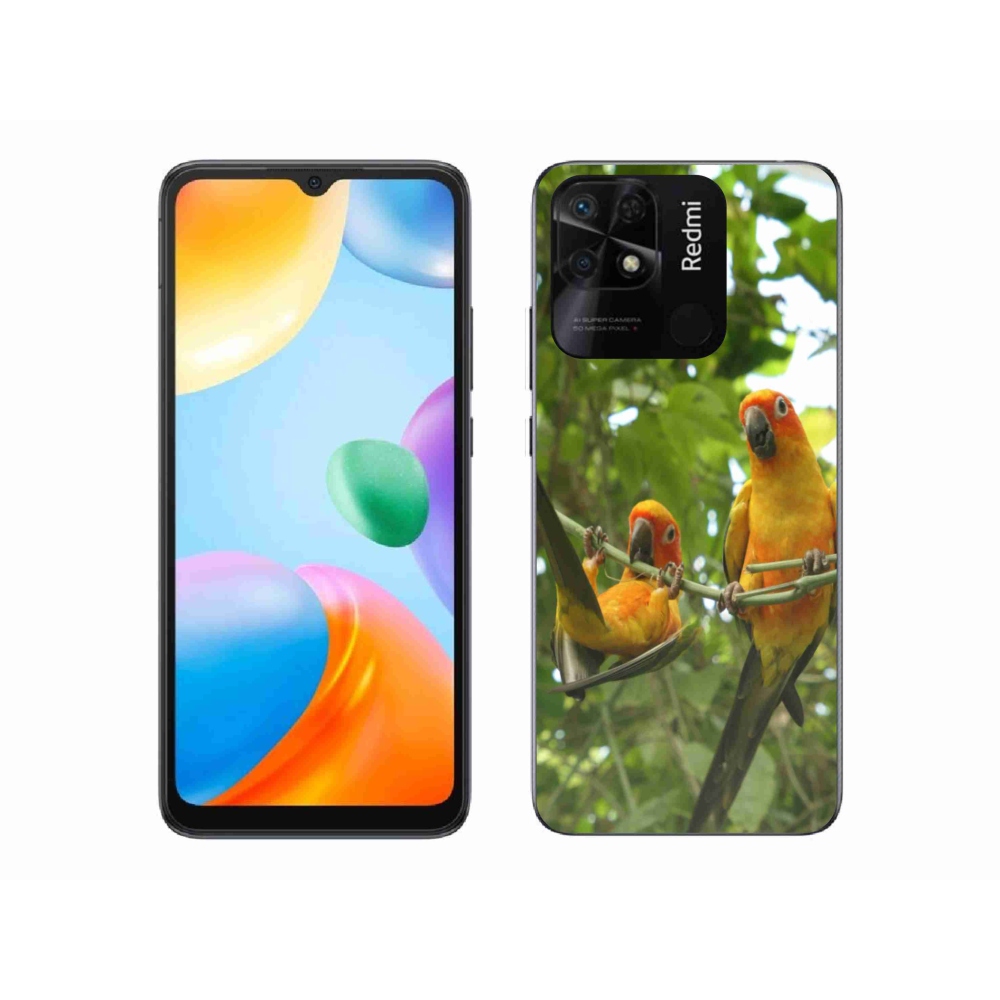 Gél borító mmCase a Xiaomi Redmi 10C-hez - papagájok aratingy