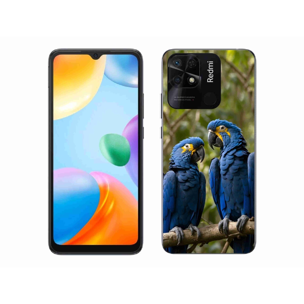 Gél borítás mmCase a Xiaomi Redmi 10C-hez - papagáj duó