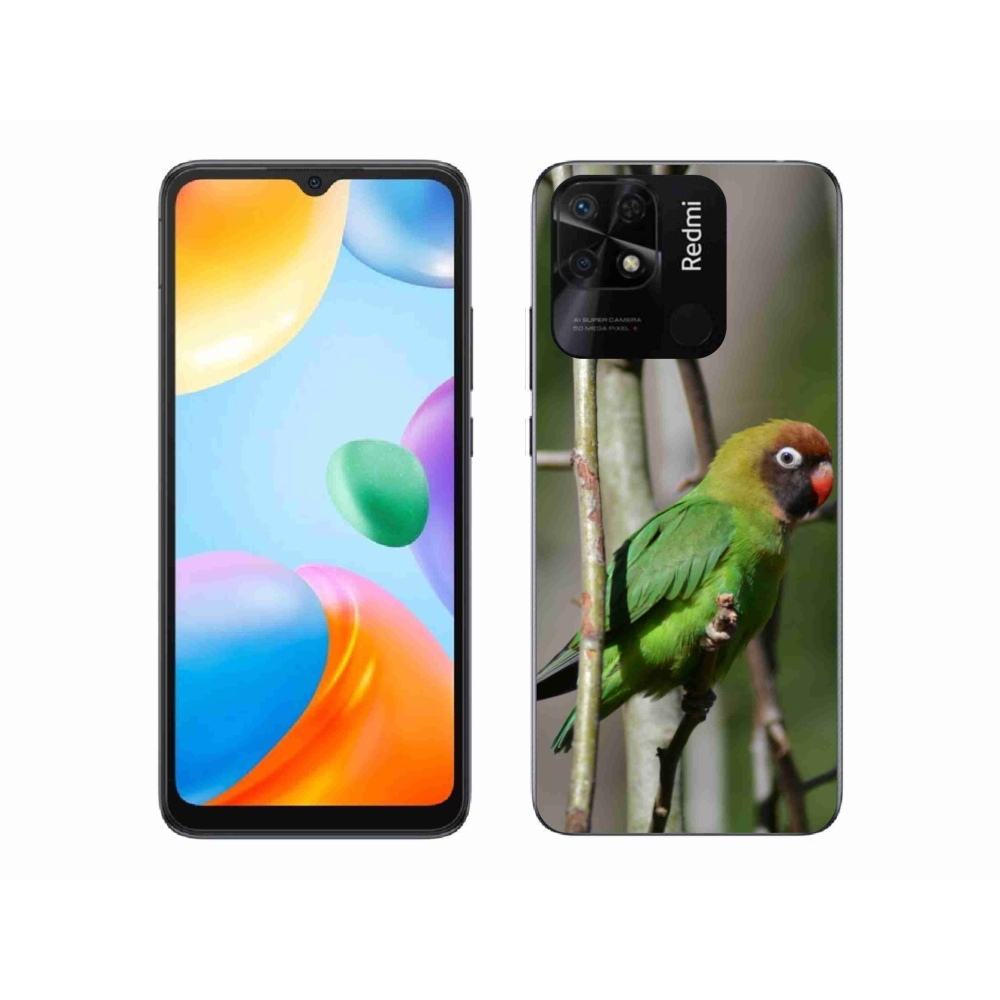 Gél borító mmCase a Xiaomi Redmi 10C-hez - papagáj agapornis