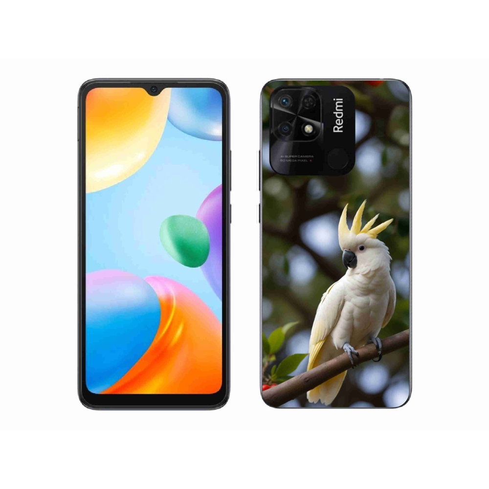 Gél borító mmCase a Xiaomi Redmi 10C-hez - papagáj kakadu 3