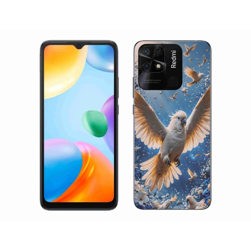 Gél borítás mmCase a Xiaomi Redmi 10C-hez - papagáj kakadu