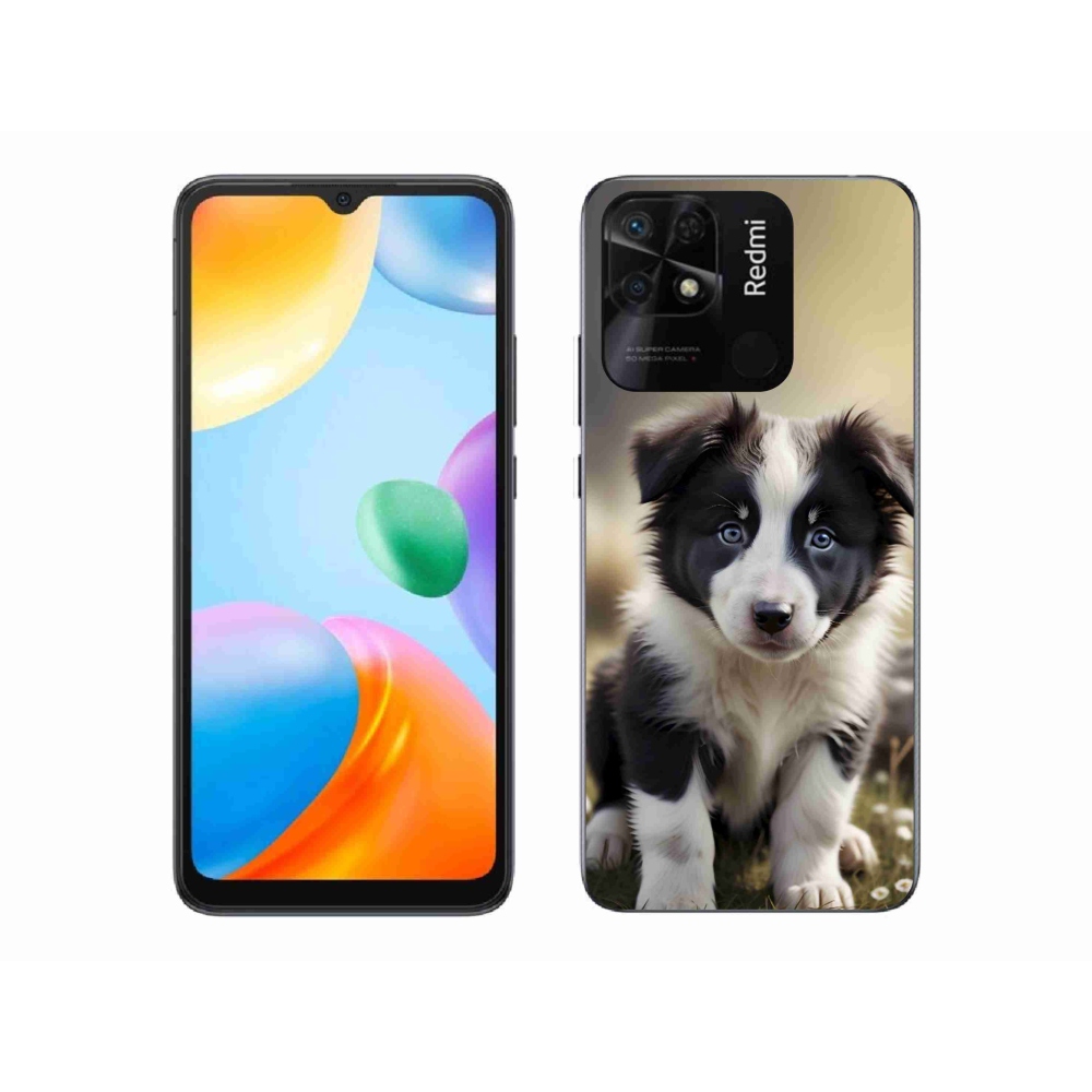 Gél borító mmCase a Xiaomi Redmi 10C-hez - aranyos border collie