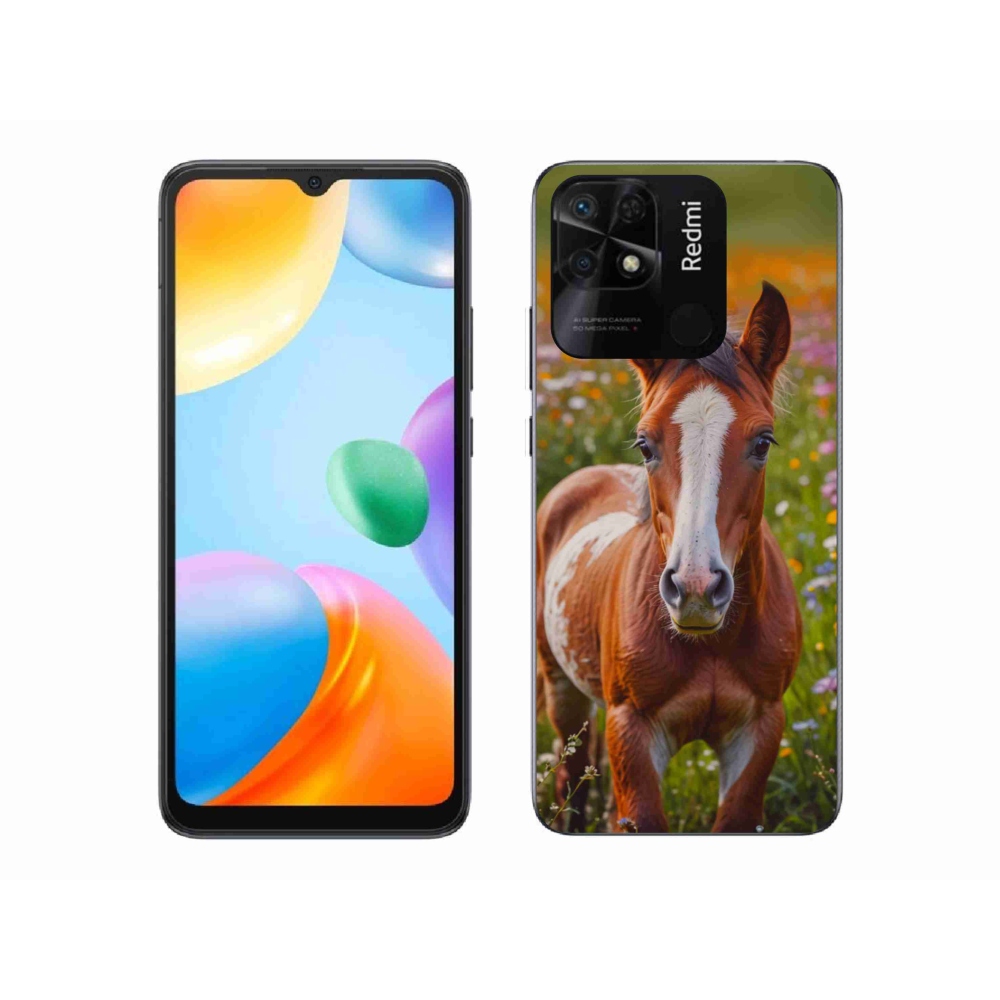 Gél borító mmCase a Xiaomi Redmi 10C-hez - aranyos csikó