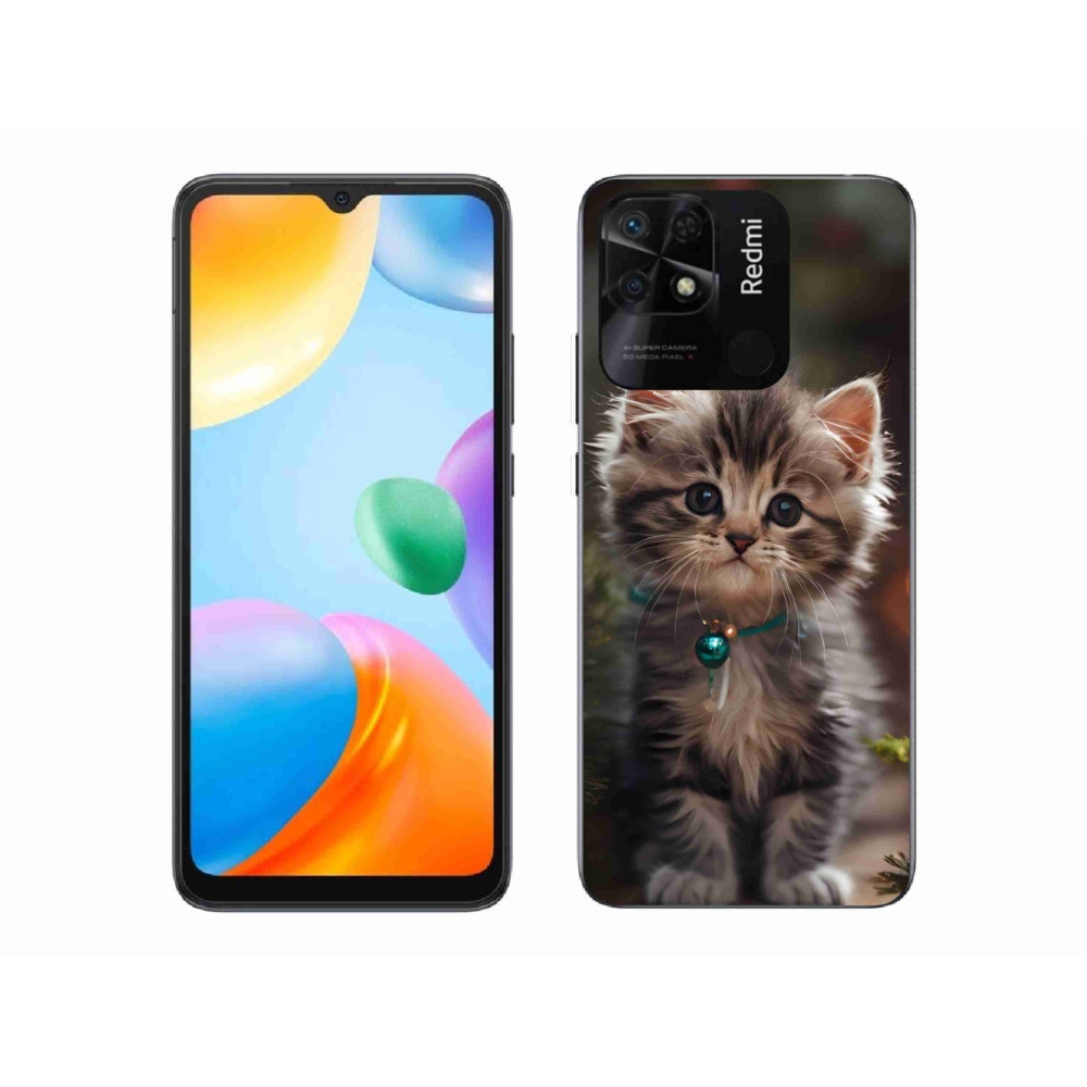 Gél borító mmCase a Xiaomi Redmi 10C-hez - aranyos cica 11