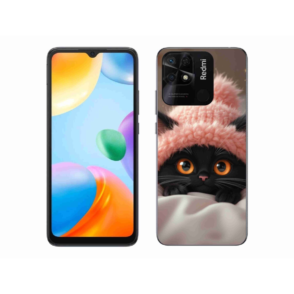 Gél borító mmCase a Xiaomi Redmi 10C-hez - aranyos cica 7