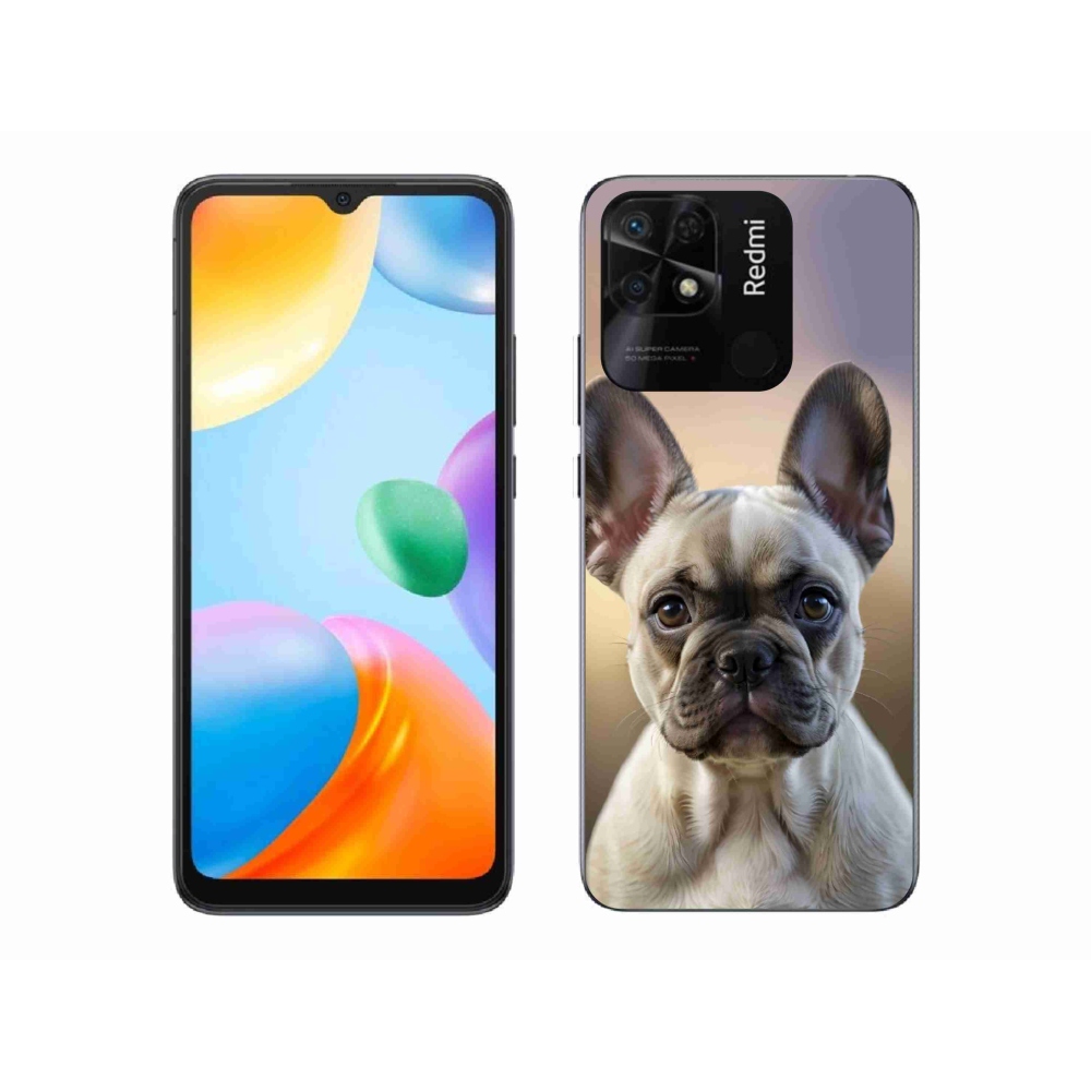 Gél borító mmCase a Xiaomi Redmi 10C-hez - aranyos francia bulldog