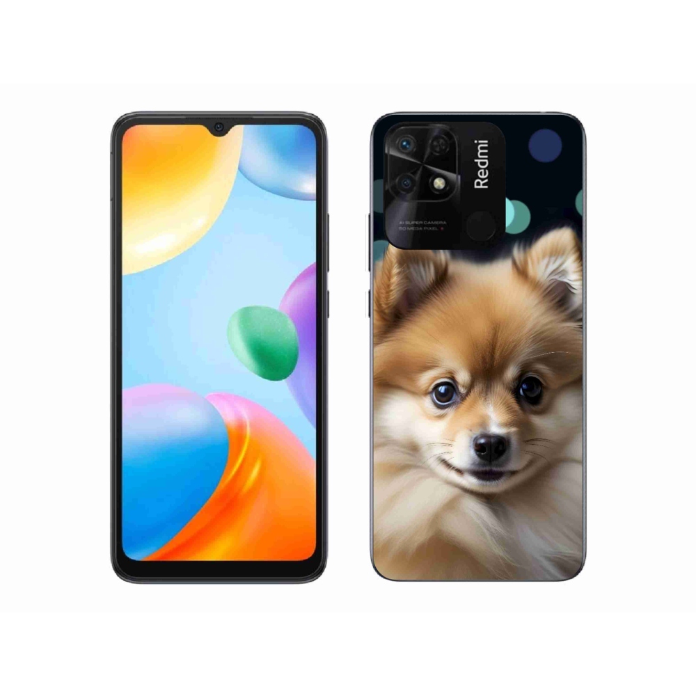 Gél borító mmCase a Xiaomi Redmi 10C-hez - aranyos pomerániai
