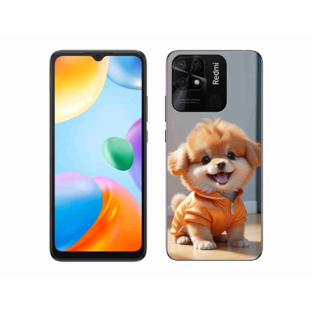 Gél borítás mmCase a Xiaomi Redmi 10C-hez - aranyos pomerániai pulóverben