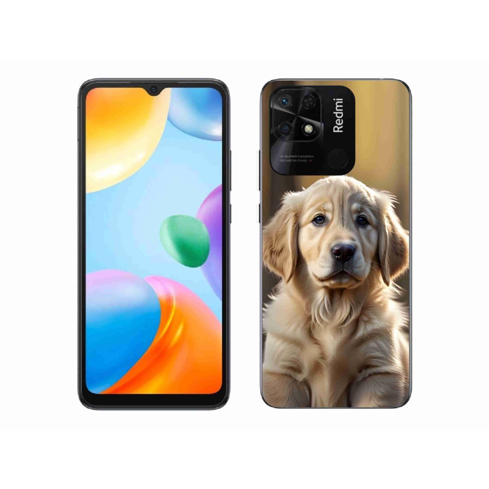 Gél borítás mmCase a Xiaomi Redmi 10C-hez - aranyos arany retriever