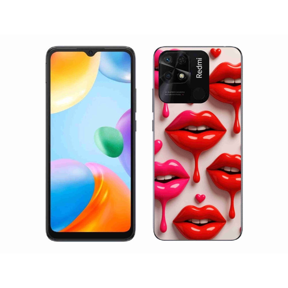 Gél borítás mmCase a Xiaomi Redmi 10C-hez - ajkak 2