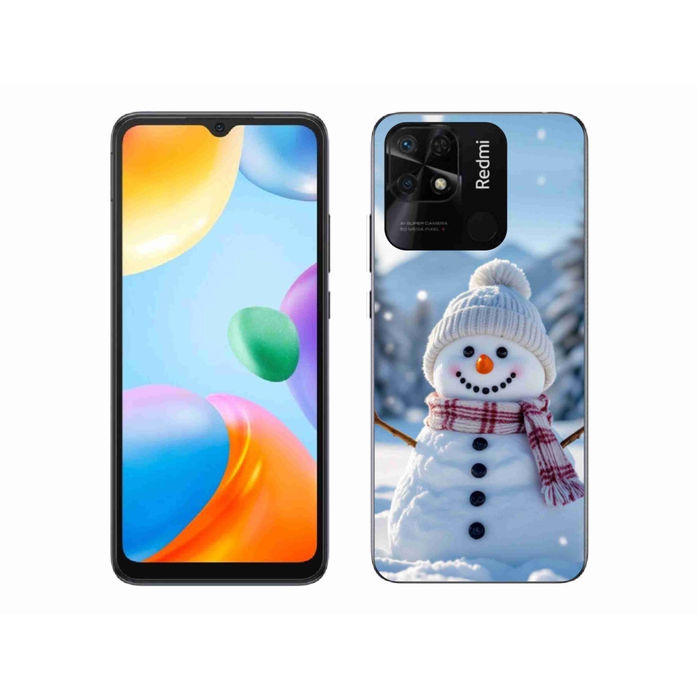 Gél borítás mmCase a Xiaomi Redmi 10C-hez - hóember 3