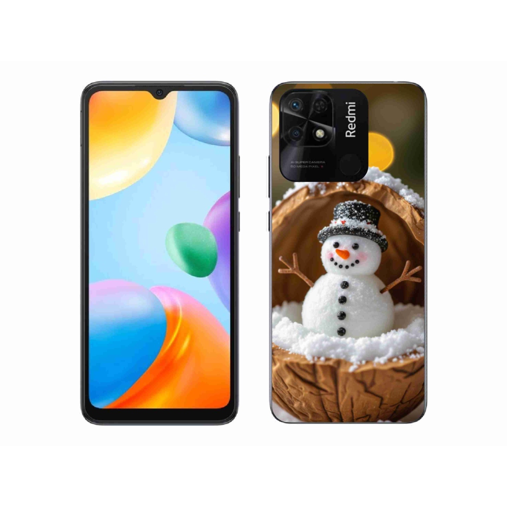 Gél borítás mmCase a Xiaomi Redmi 10C-hez - hóember 4