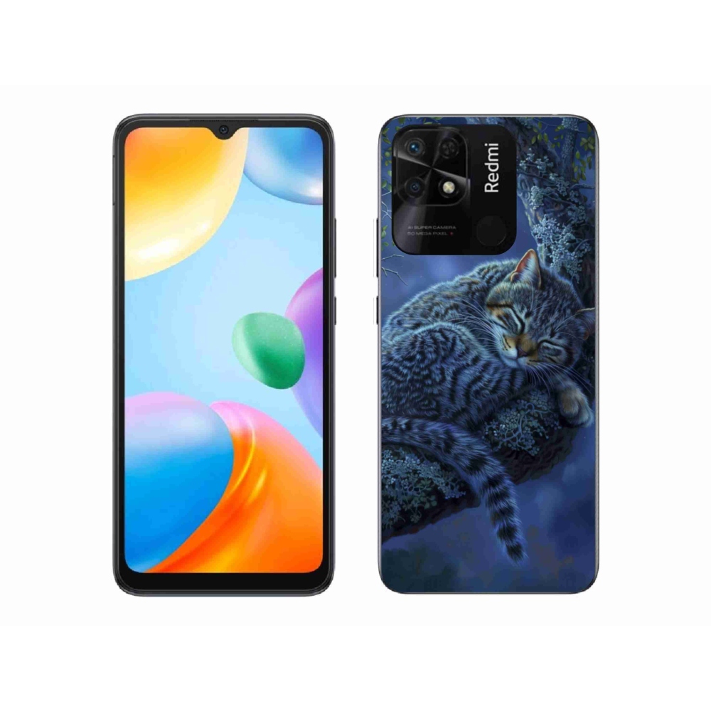 Gél borító mmCase a Xiaomi Redmi 10C-hez - alvó macska