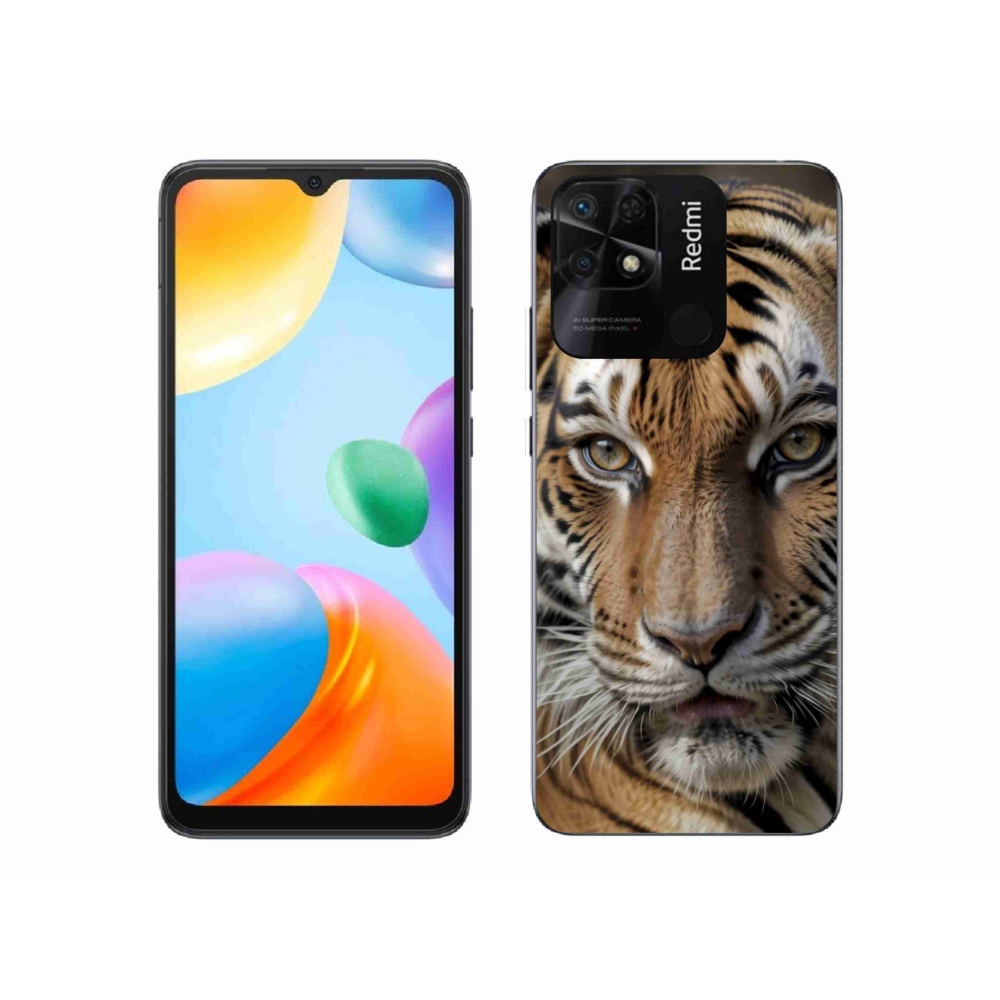 Gél borítás mmCase a Xiaomi Redmi 10C-hez - tigris nézet