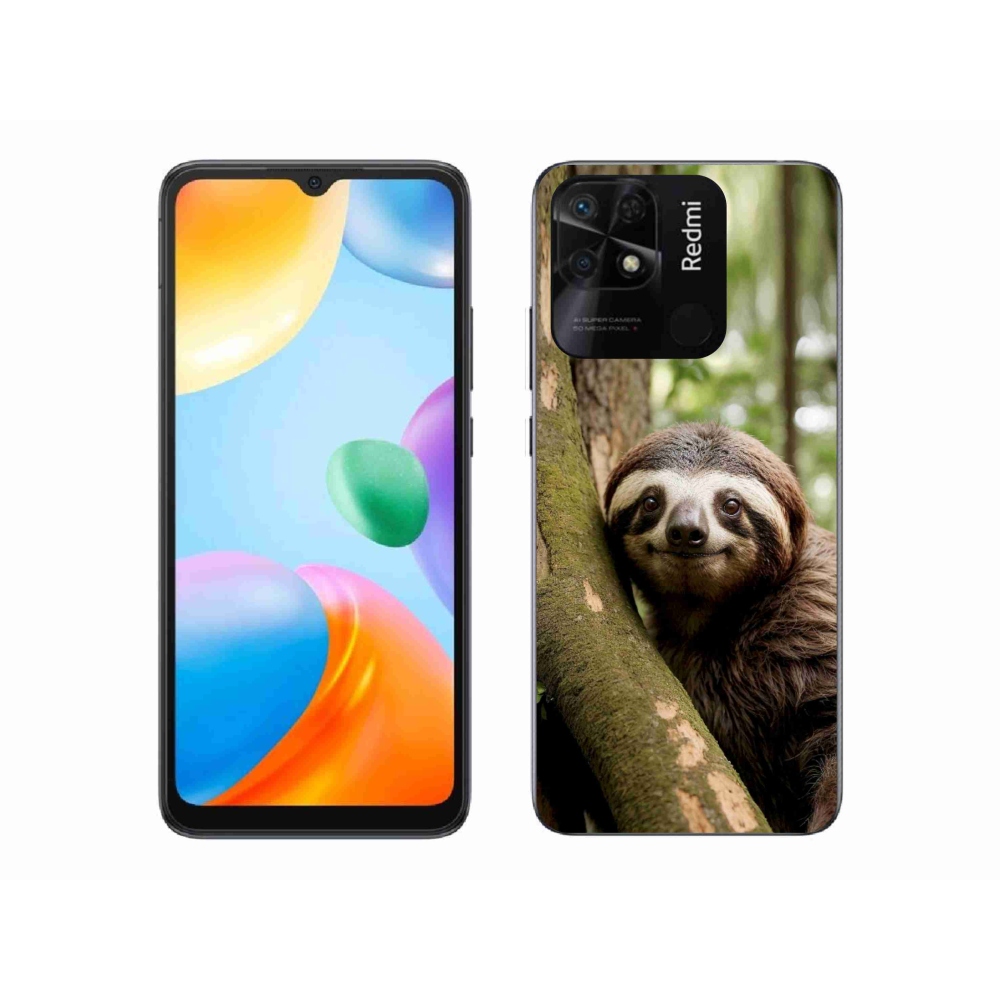 Gél borító mmCase a Xiaomi Redmi 10C-hez - mosolygó lajhár