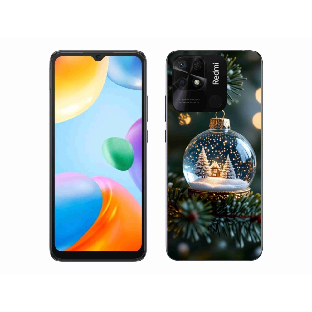 Gél borító mmCase a Xiaomi Redmi 10C-hez - Karácsonyi golyók 2
