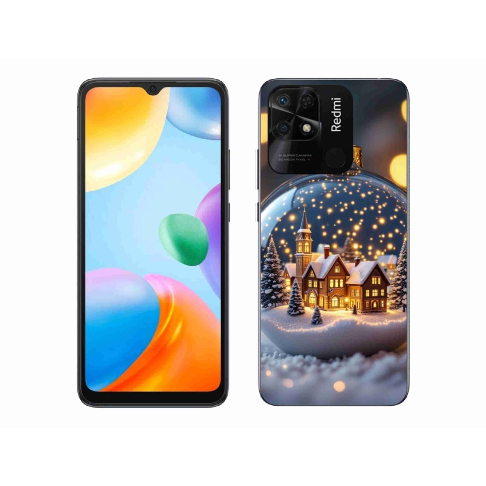 Gél borító mmCase a Xiaomi Redmi 10C-hez - Karácsonyi golyók 4