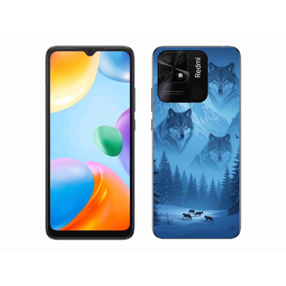 Gél borítás mmCase a Xiaomi Redmi 10C-hez - farkas csomag