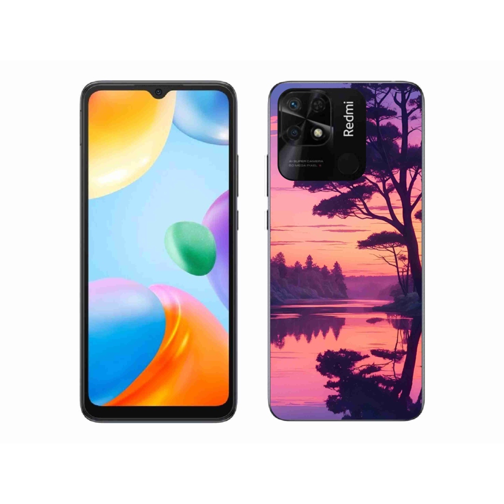 Gél borító mmCase a Xiaomi Redmi 10C-hez - naplemente a tó felett
