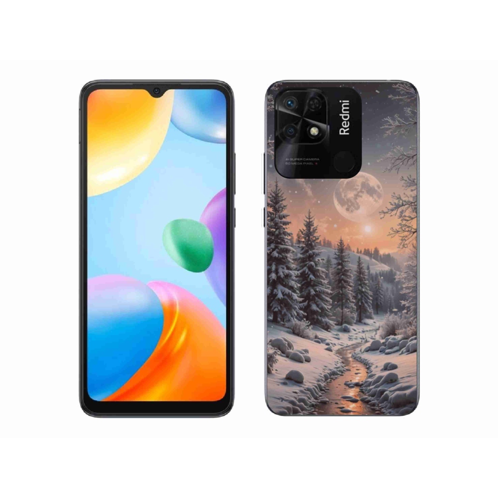 Gél borító mmCase a Xiaomi Redmi 10C-hez - téli táj 2