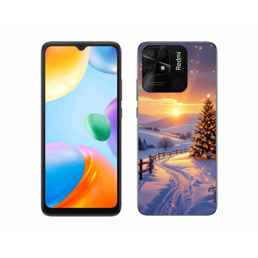 Gél borítás mmCase a Xiaomi Redmi 10C-hez - téli tájkép