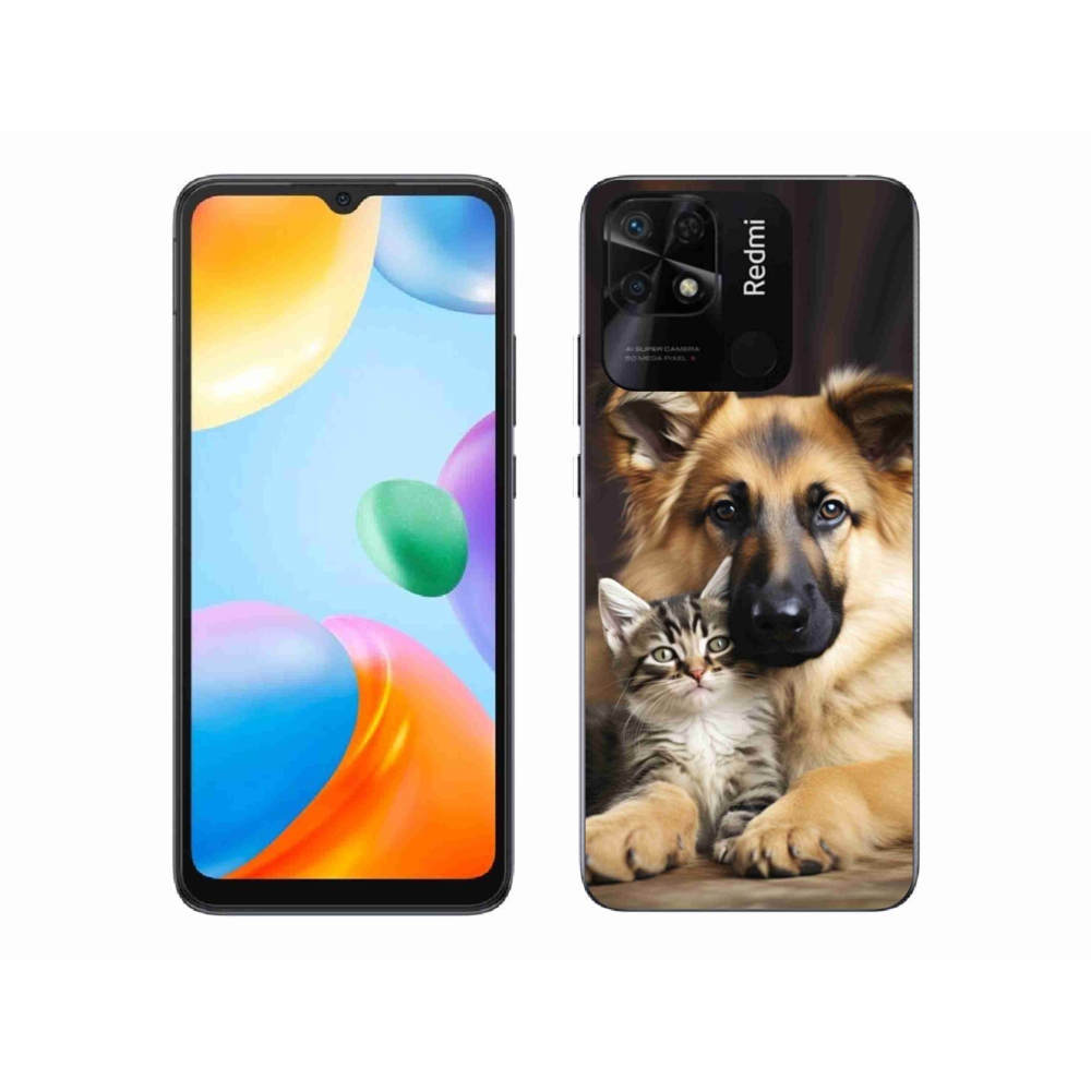 Gél borító mmCase a Xiaomi Redmi 10C-hez - állati barátság