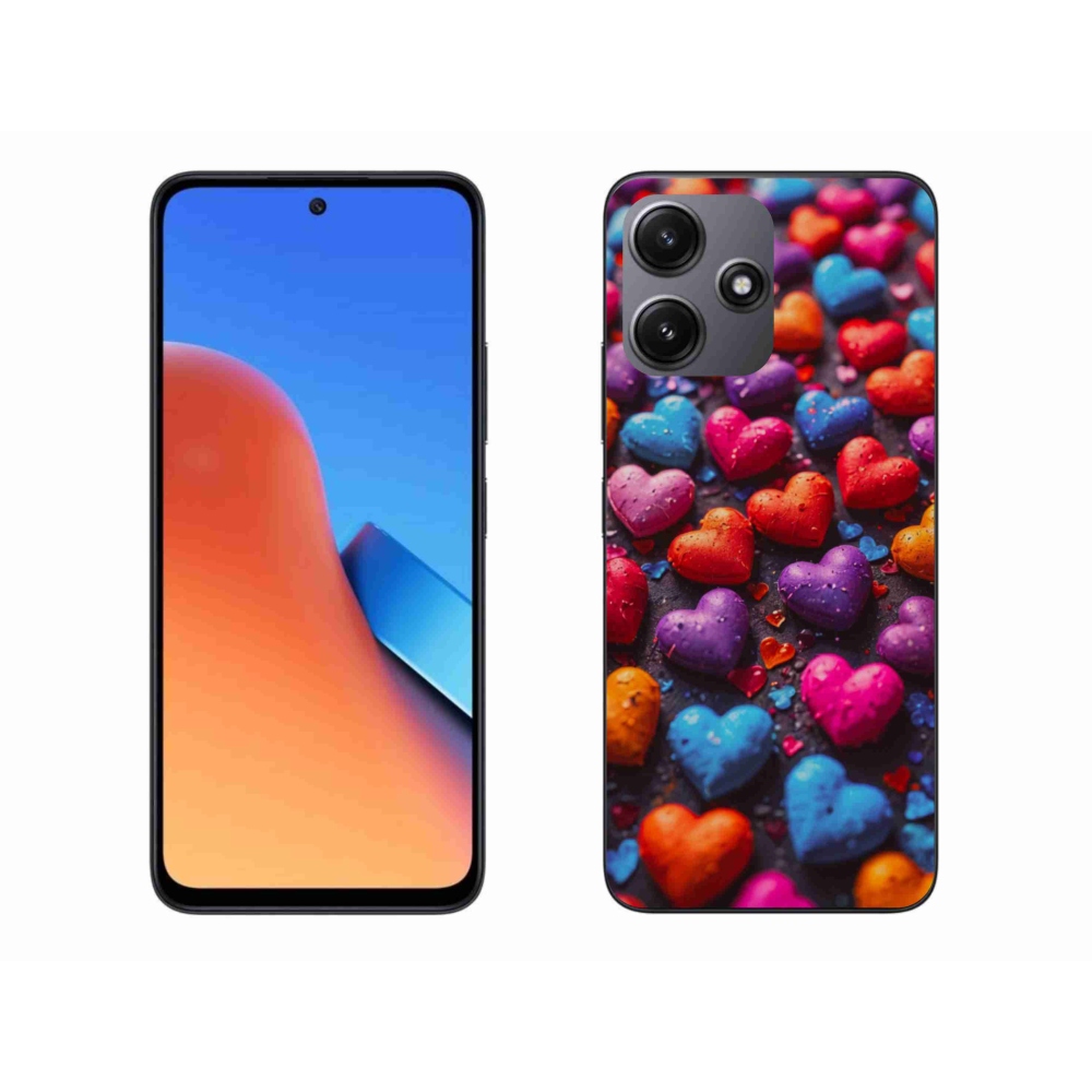 Gél borítás mmCase a Xiaomi Redmi 12 5G számára - színes szív