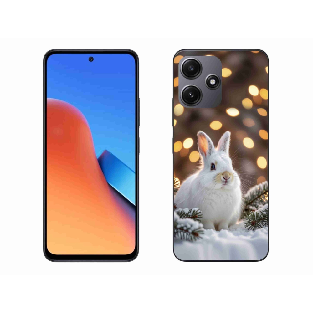 Gél borítás mmCase a Xiaomi Redmi 12 5G-hez - fehér nyuszi