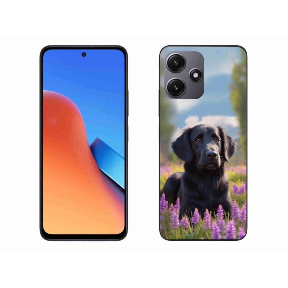 Gél borítás mmCase a Xiaomi Redmi 12 5G számára - elegáns fekete retriever