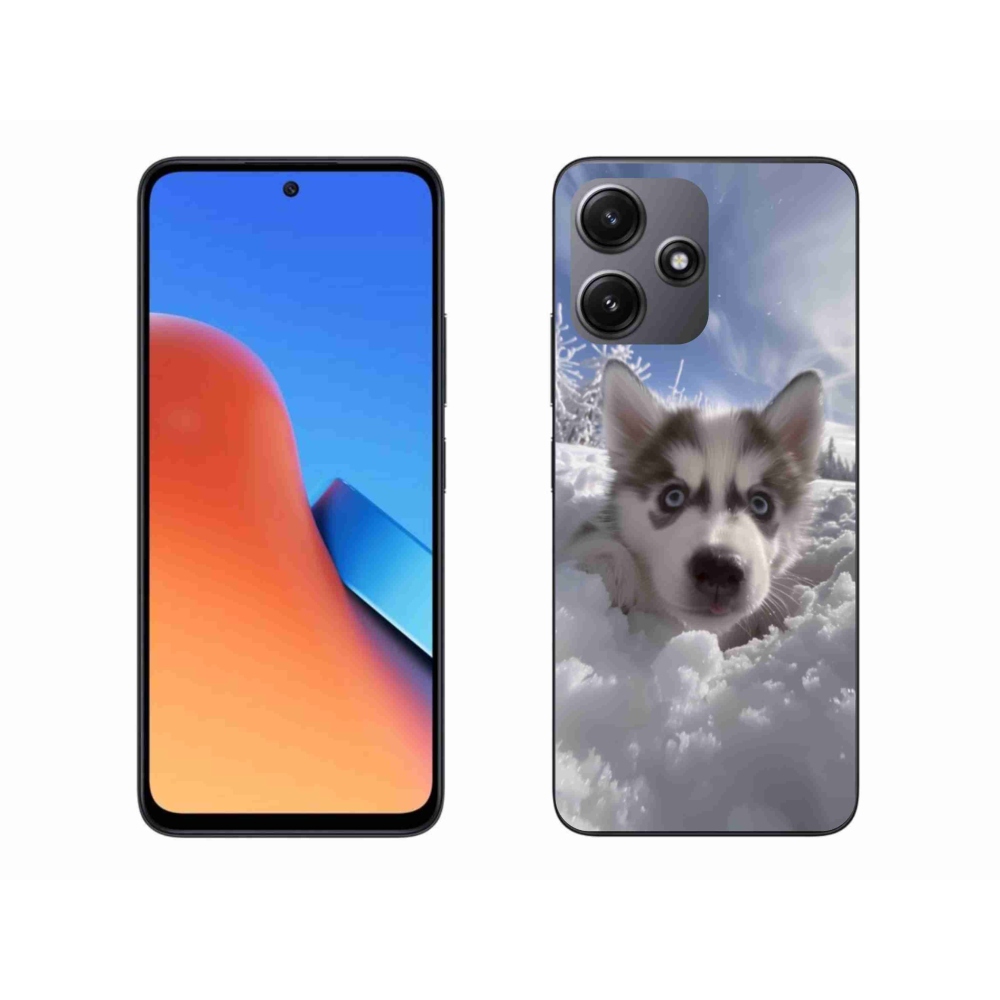 Gél borítás mmCase a Xiaomi Redmi 12 5G-hez - husky a hóban