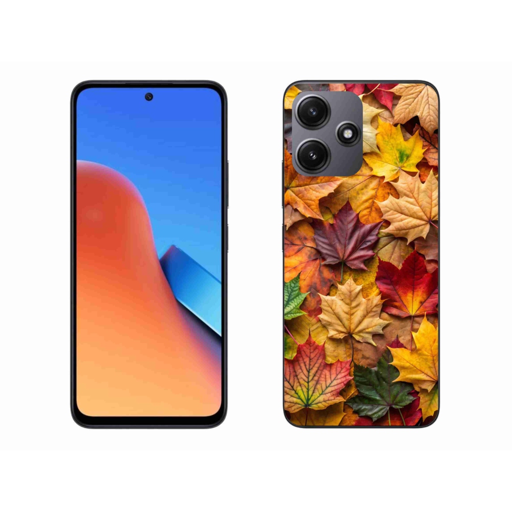 Gél borítás mmCase a Xiaomi Redmi 12 5G-hez - juharlevelek 2