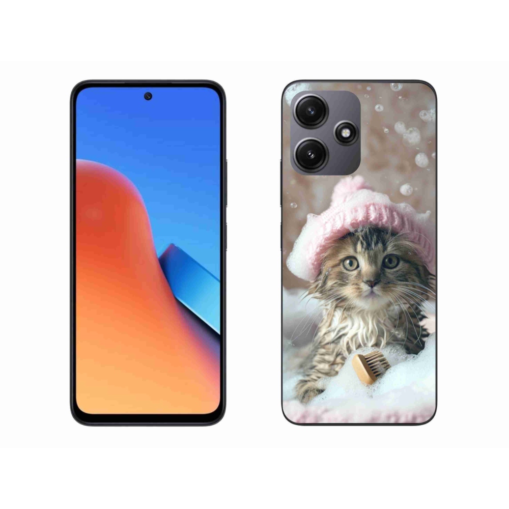 Gél borítás mmCase a Xiaomi Redmi 12 5G számára - cica és fürdő
