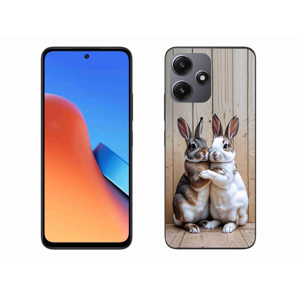 Gél borítás mmCase a Xiaomi Redmi 12 5G számára - nyúl pár