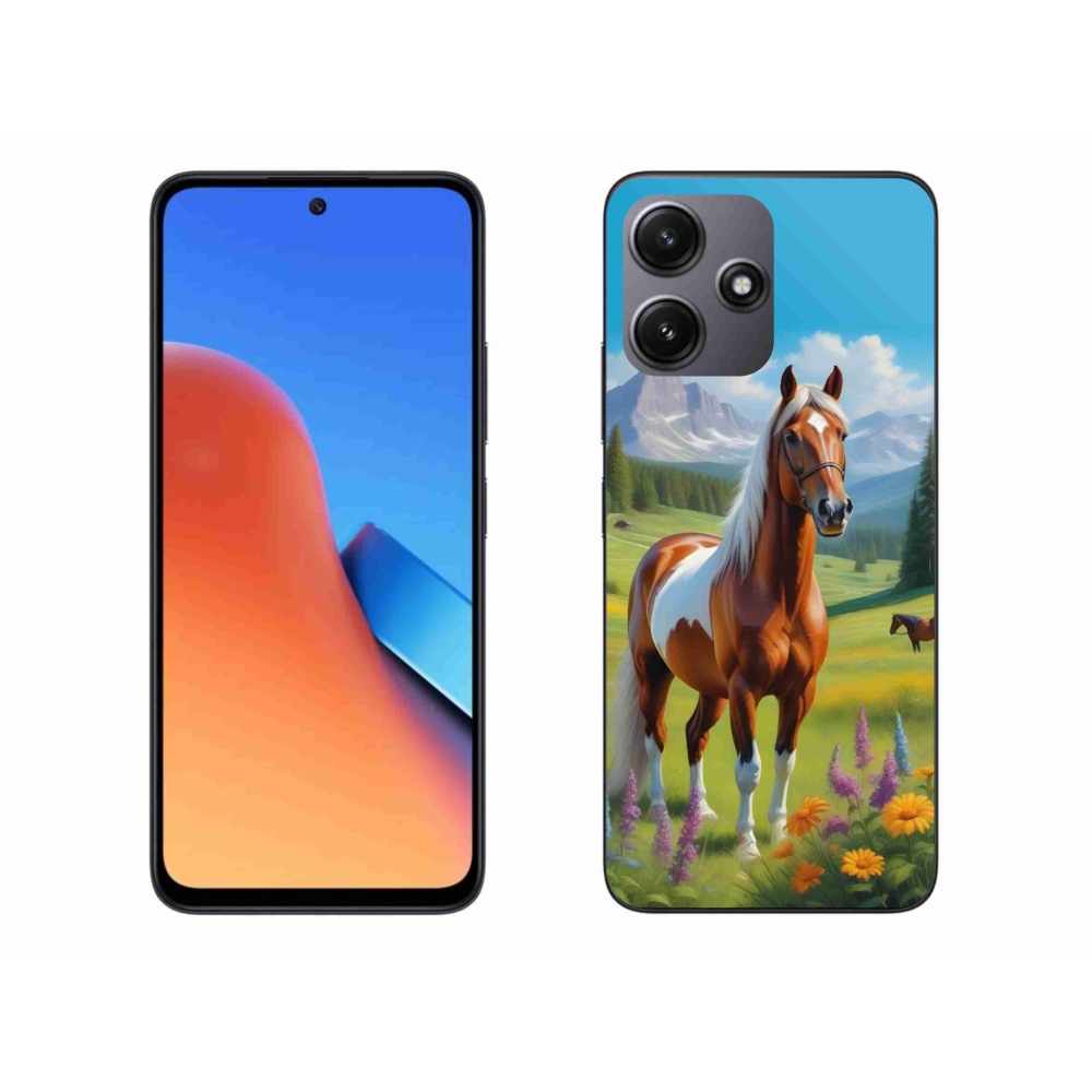 Gél borítás mmCase a Xiaomi Redmi 12 5G számára - ló a réten